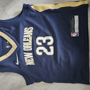 Nike New Orleans Basketball Jersey - Navy and Gold